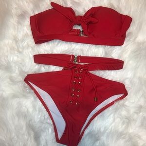 RED BIKINI SET